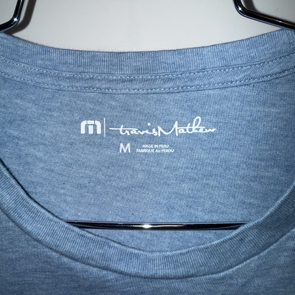 TravisMathew Chicago Golf T Shirt Mens M Blue Golf Cart Graphic Tee - Picture 4 of 6